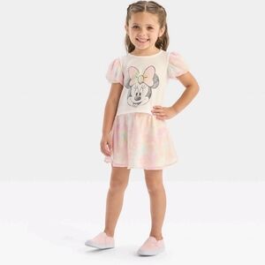3/$20 BNWT Disney Girls Minnie Mouse Top & Skirt Set